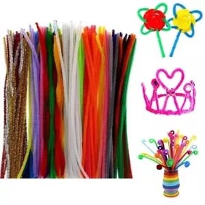 1000 hochwertige Rohrreiniger Raupenille Handwerk Stängel verschiedene Farben 30 cm lang - Bild 1 von 24