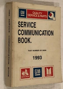 HOLDEN COMMODORE VN VP VR VG VQ HSV GMH SERVICE COMMUNICATION BOOK 1993 - Picture 1 of 12