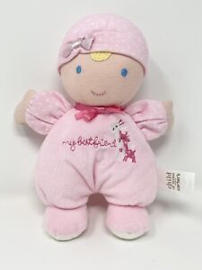 Child Of Mine Carters Pink Baby Doll Plush Rattle My Best Friend Giraffe 2012 8”