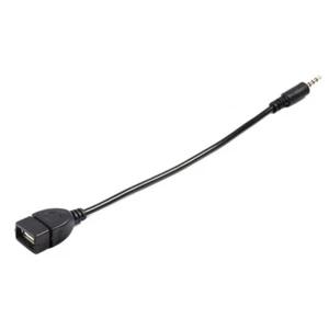 Cable convertidor de 4 polos USB A de 9 pulgadas hembra a 3,5 mm - Imagen 1 de 2