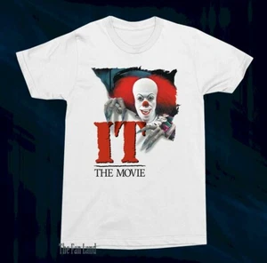 New IT 1986 Original Movie Poster Pennywise Stephen King Mens Vintage T-Shirt - Picture 1 of 2