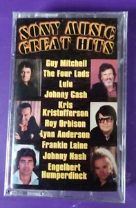 Sony Music Great Hits - Johnny Cash Kris Kristofferson Roy Orbison Cassette New - Picture 1 of 3