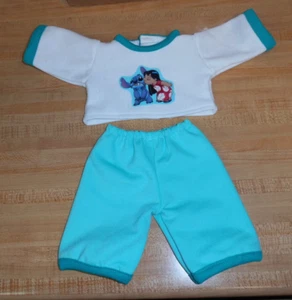 DISNEY LILO &STITCH WHITE SWEATSHIRT AQUA PANTS for 16-17" CPK Cabbage Patch Kid - Picture 1 of 4