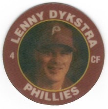 1992 TOPPS SCORE 7 SEVEN ELEVEN SUPERSTAR ACTION COIN LENNY DYKSTRA #8 OF 26 