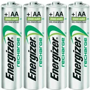 ENERGIZER AA RECHARGEABLE BATTERIES PRE-CHARGED 2000mAh - Picture 1 of 15