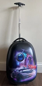 Disney Pixar Cars Lightning McQueen Rolling Luggage Hard Case Travel Light-up - Picture 1 of 13