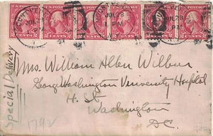 1917 Mount Vernon, New York Special Delivery Cover with Letter to Washington, DC - Picture 1 of 3