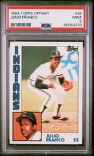 1984 TOPPS TIFFANY #48 Julio Franco Indians PSA 9