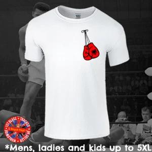 Albania Albanian Boxing Gloves T-shirt Mens Ladies Kids Gift - Picture 1 of 1
