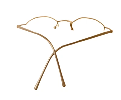 Винтажная итальянская оправа для очков Mina 306 42-18-135 овальная половина обода - Изображение 1 из 4