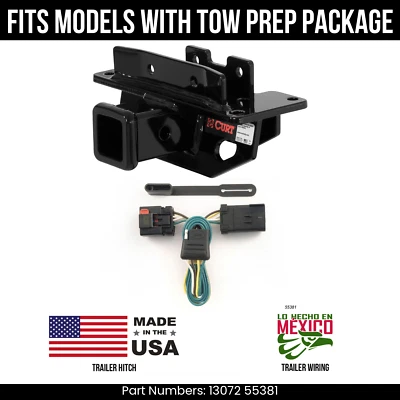 Enganche de remolque para Chrysler Aspen 07-08 con cableado de 4 pines apto para remolque OE Curt 6 k Foto 1 de 3