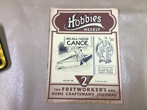Vintage Hobbies Weekly magazine Vol 86 No 2223 May 28th 1938 Fretworkers - Picture 1 of 4