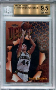 1997-98 Finest AUSTIN CROSHERE #110 Indiana Pacers RC Gem Mint BGS 9.5 Pop 1 - Picture 1 of 2