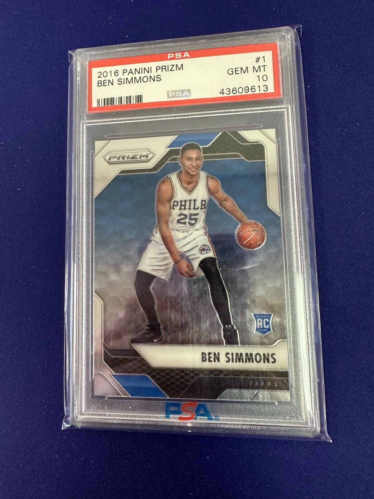 Ben Simmons Base Prizm RC PSA 10 2016-17 Panini Prizm