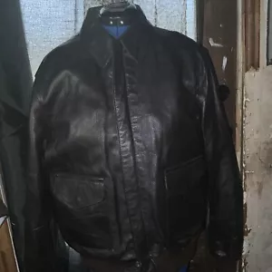 A-2 Flight Aviator Jacket – Classic Brown Vintage Leather Men’s Jacket - Picture 1 of 17