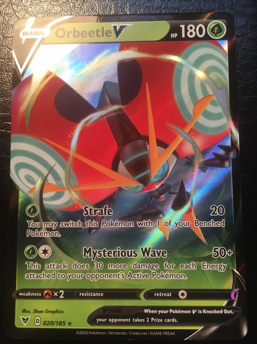 Orbeetle V 020185 Ultra Raro Pokemon Tcg Orbeetle V 020185 Ultra Raro Pokemon Tcg