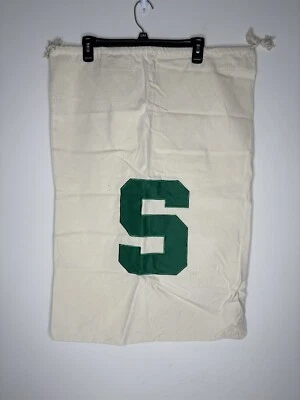Michigan State Spartans Laundry Bag MSU Clothes 30x21" NEW Drawstring Closure - Image 1 of 4