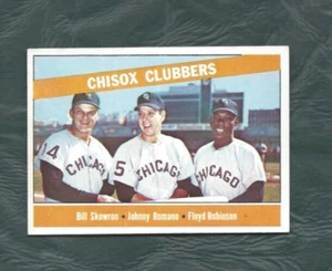 Tarjeta de béisbol 1966 Topps #199 Skowron Romano Robinson Chicago White Sox excelente - Imagen 1 de 2