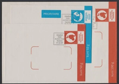 Estonia Cover 2009 Pre-paid Stationary Envelopes 3x Values CTO FDC XF C066 - Image 1 of 4