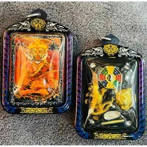Medallón Lersi Tigre Impermeable Colgante Lagarto Takrud Talismán Buda Tailandés Amuleto - Imagen 1 de 1