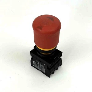 EATON M22-PV Interruttore di emergenza, fissaggio e 3x blocco contatti M22-CK01, used - Foto 1 di 3