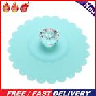 Lace Silicone Diamond Cup Lid Thermal Insulation Cup Cover (Baby Blue)