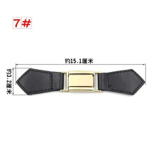 Goldschnalle Leder Horn Knebelknopf Trench Dufflecoat Verschluss Nähen Schwarz - Bild 1 von 2