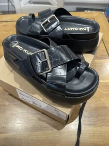 KG Kurt Geiger Vegan Faux Leather Rani Platform Sole Sandals RRP£99 Uk 6 New ✅ - Picture 1 of 14
