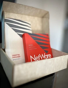 Novell Netware 2.12 Vintage O/S Software Package 5.25 Floppy Media Complete F SH - Picture 1 of 7