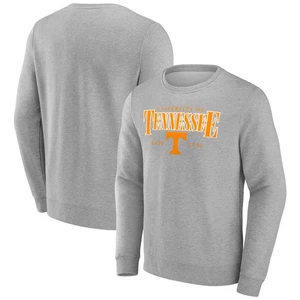 Men's Fanatics Gray Tennessee Volunteers True Classics Act Fast Fleece Pullover - Picture 1 of 3