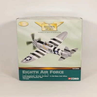 CORGI AA33806 EIGHTH AIR FORCE P-47D THUNDERBOLT 1/72 SCALE. - Image 1 of 4