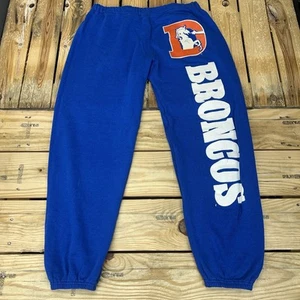 Pantalones deportivos de colección Denver Broncos Artex para mujer medianos azules naranja logotipo hechos en EE. UU. - Imagen 1 de 8