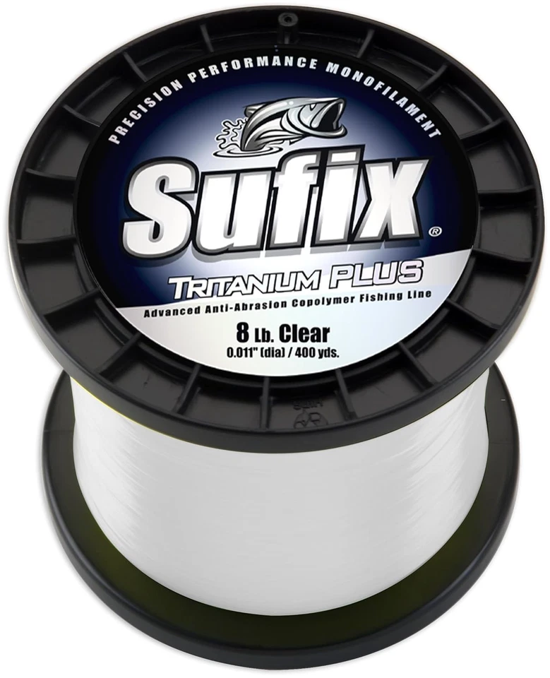 Línea de pesca Sufix Tritanium Plus, 50 lb, 1270 yardas, transparente - 696-250 Foto 1 de 1