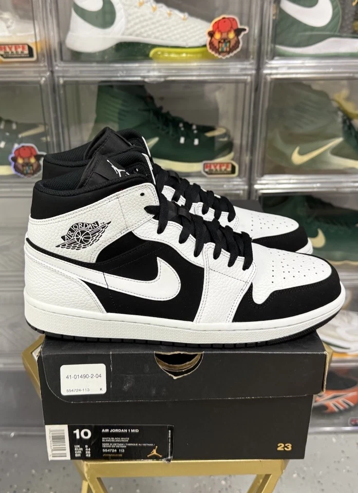 Air Jordan 1 Retro Mid 'Esmoquin' (Talla 10) Usado Caja Original Foto 1 de 4