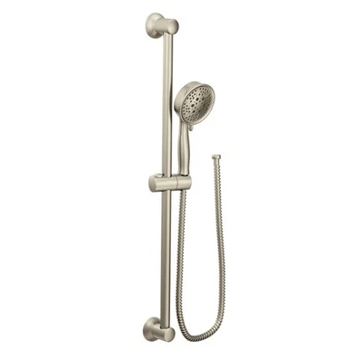 Moen Eco-Performance Brushed Nickel Handheld Showerhead with 69-Inch-Long Hose - Image 1 of 3
