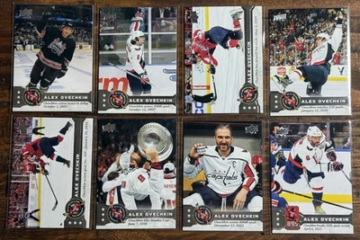 2025 Cubierta superior Gr8 Momentos Alexander Ovechkin Juego completo de 8 UD Epack Foto 1 de 2