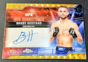2025 Topps Chrome UFC Gold /50 Brady Hiestand Signatures Auto Geometric #SIG-BH - Picture 1 of 2