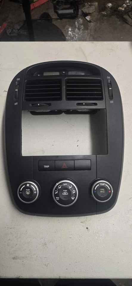 KIA SPECTRA 07-09 2007 2008 2009 embellecedor de tablero control de clima radio bisel negro Foto 1 de 4