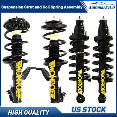 Puntales delanteros traseros con muelles helicoidales para Honda CR-V 2,4 L 2002 2003 2004 2005 2006 Foto 1 de 4