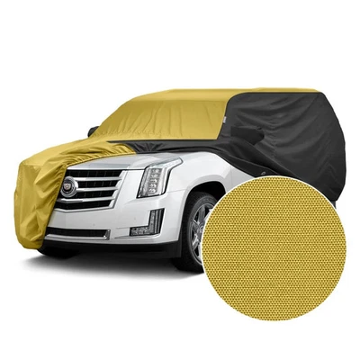 For Volkswagen Touareg 04-10 Car Cover WeatherShield HP Two-Tone Yellow Custom Foto 1 de 4