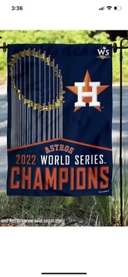 Houston Astros Garden Flag 🔥MLB 🔥2022 World Champions 🔥🔥⚾️⚾️ - Image 1 of 3