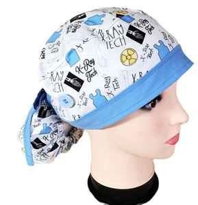 Xray Tech, x-ray - Scrub Cap, Surgical Cap, Doctors Hat, Nurses Hat, Chemo hat - Picture 1 of 19