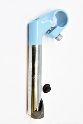 1" 22.2mm Kids Bike Bicycle Short 40mm Reach Handlebar Stem - Blue 25.4mm centre - Image 1 of 2