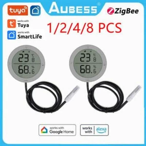TUYA ZigBee Temperature and Humidity Sensor High Accurate for Alexa Google - Picture 1 of 13