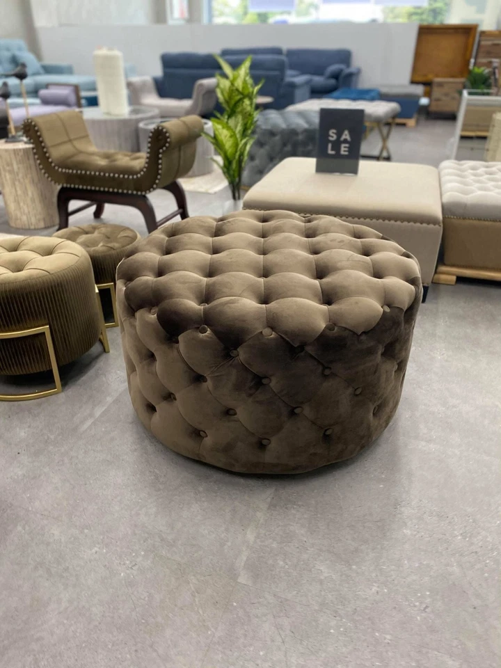 Stainless Steel Ottoman Round - image 1 of 4