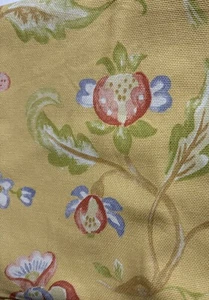 Thibaut Yellow Winchester Home Decor Fabric 1 1/4 Yds Fox Floral Heavy - Picture 1 of 6