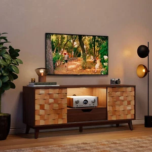 TV Stand f. 50/55/60/65/70/75 inch TV Console Entertainment Center Table Cabinet - Picture 1 of 12