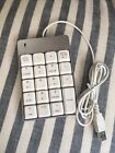 Jelly Wired Number Keyboard- White&silver