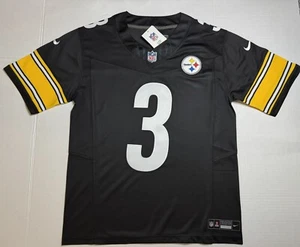 Camiseta deportiva grande Russell Wilson #3 Vapor FUSE negra Elite Quality Steelers - Imagen 1 de 10