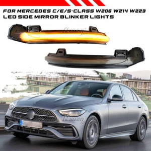 FRECCE LATERALI PROGRESSIVE A LED PER MERCEDES BENZ CLASSE C W206 E W214 S W223 - Picture 1 of 6